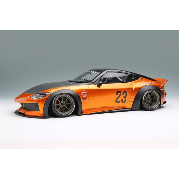 樂天商城 - アイドロン 1/18 lb nation ニッサン フェアレディZ RZ34 RS ワタナベ 8スポークホイール キャンディゴールド 完成品ミニカー EML137A