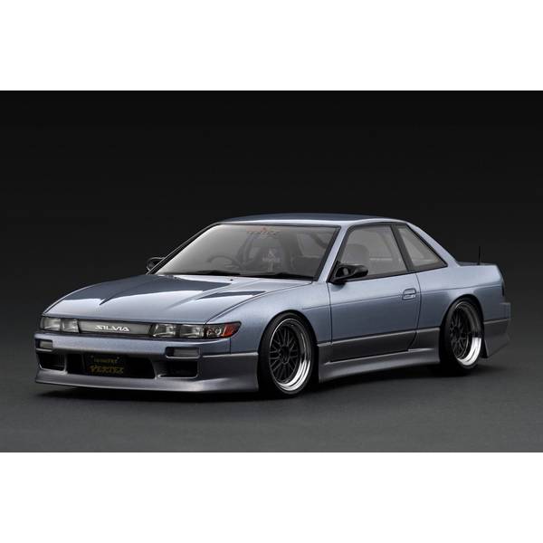 イグニッションモデル 1/18 VERTEX S13 ニッサン シルビア ブルーシルバー/グレー 完成品ミニカー IG3590