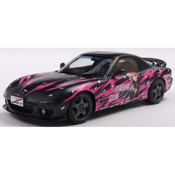 樂天商城 - ソリド 1/18 マツダ RX-7 FD3S ソリドワークス 痛車 1999 ブラック/ピンク 完成品ミニカー S1810605