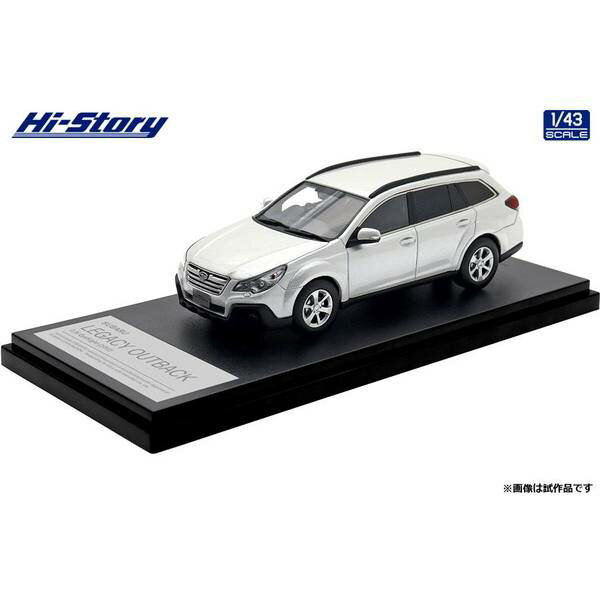 ハイストーリー 1/43 スバル レガシィ アウトバック 2.5i EyeSight 2012 サテンホワイト・パール 完成品ミニカー HS512WH