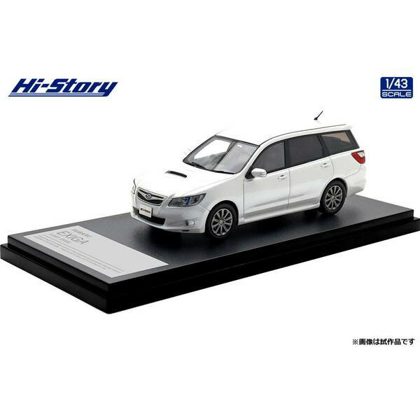 ハイストーリー 1/43 スバル エクシーガ 2.0GT 2008 サテンホワイト・パール 完成品ミニカー HS518WH