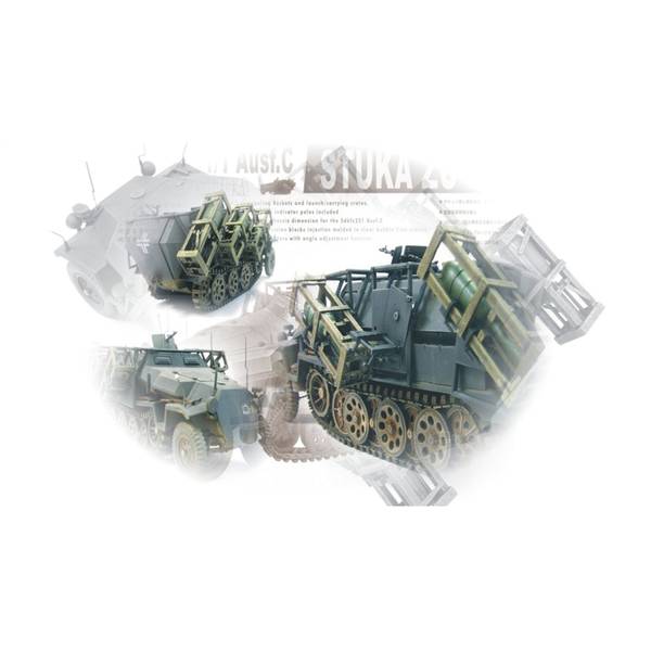 Rakuten - AFVクラブ Sd.Kfz.251/1 Ausf.C グランドスツーカ ロケットランチャー搭載型 スケールモデル FV35091