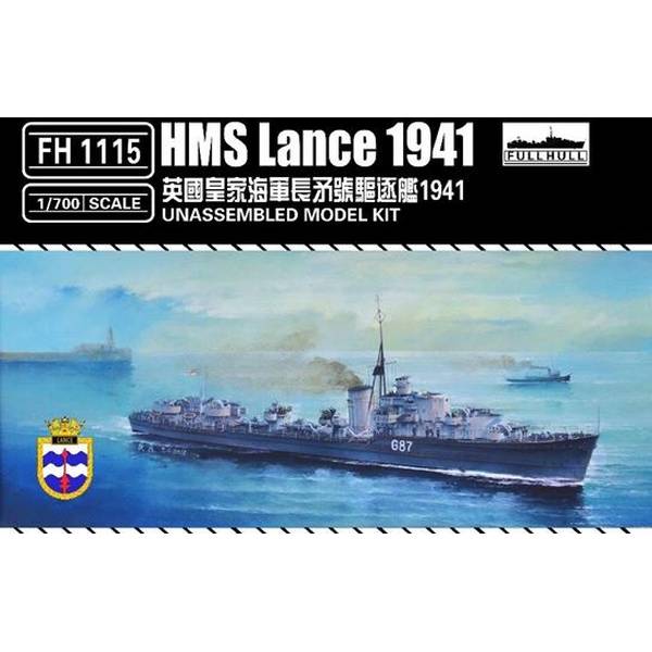 ポストホビーWEBSHOPのフライホーク 1/700 駆逐艦 ランス 1941 スケールモデル FH1115｜アングル2