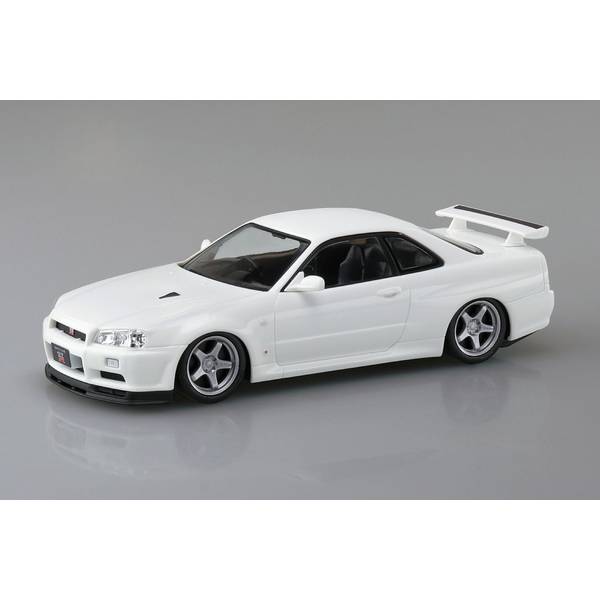 Rakuten - アオシマ 1/32 楽プラスナップキット No.12CU-WP ニッサン R34スカイラインGT-R カスタムホイール(ホワイトパール) スケールモデル 4905083202777