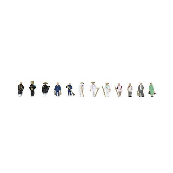 Model Railroad - トミーテック 情景コレクション ザ・人間143 お寺の人々 Nゲージ 鉄道模型パーツ 330707