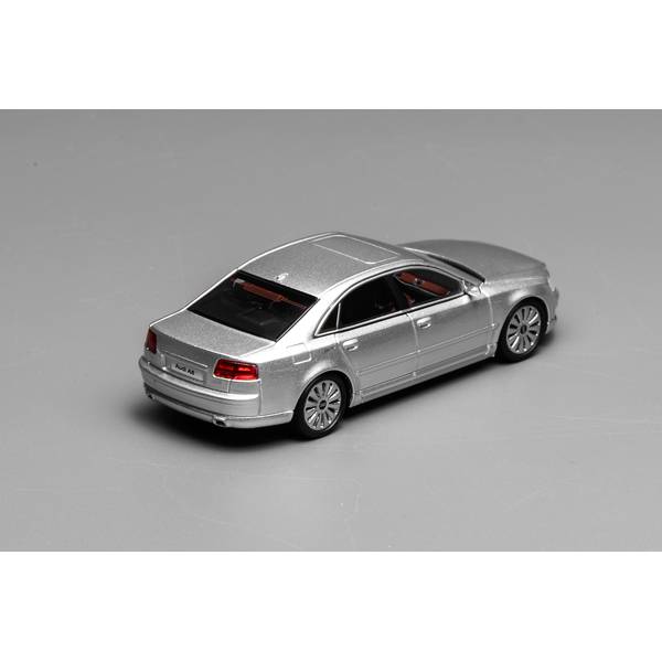 MOTORHELIX 1/64 アウディ A8 D3 2008 後期Ver. アイスシルバーメタリック 完成品...