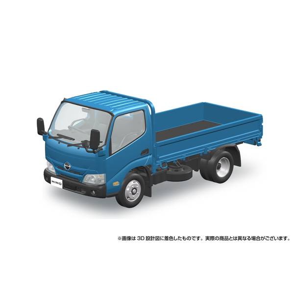 アオシマ 1/32 楽プラ スナップキット No.23-BE 日野 デュトロ 平ボデー(ブルー) スケールモデル 4905083067239