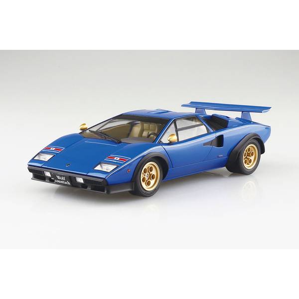 アオシマ 1/24 ザ☆スーパーカー No.18 '76 ウルフ・カウンタック Ver.2 スケールモデル 4905083202852
