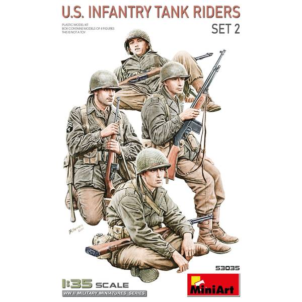 樂天商城 - ミニアート 1/35 米歩兵戦車乗り セット2 模型用グッズ MA53035