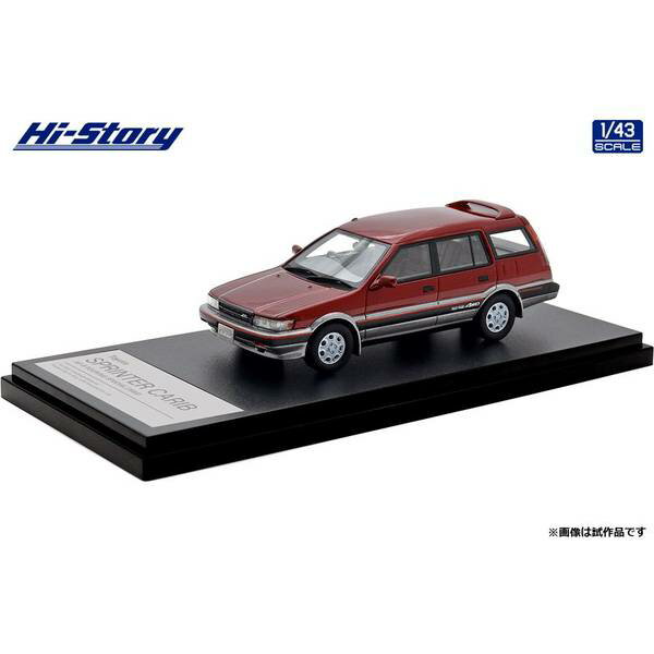 ハイストーリー 1/43 トヨタ スプリンターカリブ AV-II ツーリングスペシャル 1988 エクセルレッドトーニング 完成品ミニカー HS520RE
