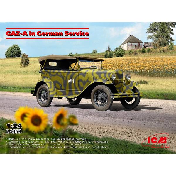Rakuten - ICM 1/24 ドイツ陸軍 GAZ-A スケールモデル 24053