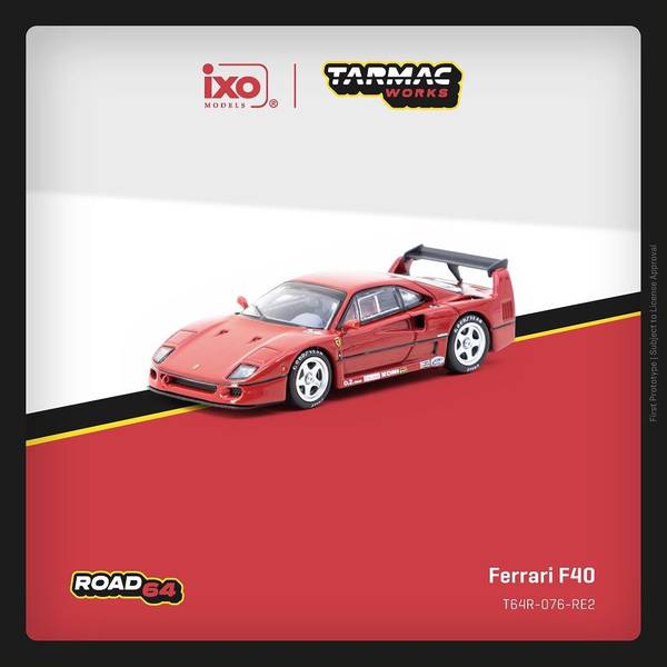 樂天商城 - ターマックワークス 1/64 フェラーリ F40 レッド 完成品ミニカー T64R-076-RE2