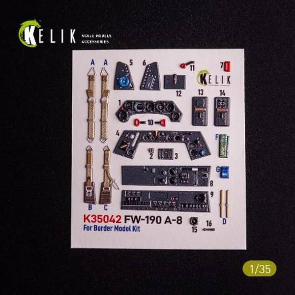 Rakuten - レスキット 1/35 Fw190A-8 内装3Dデカール (ボーダーモデル用) 模型用グッズ RSKK35042