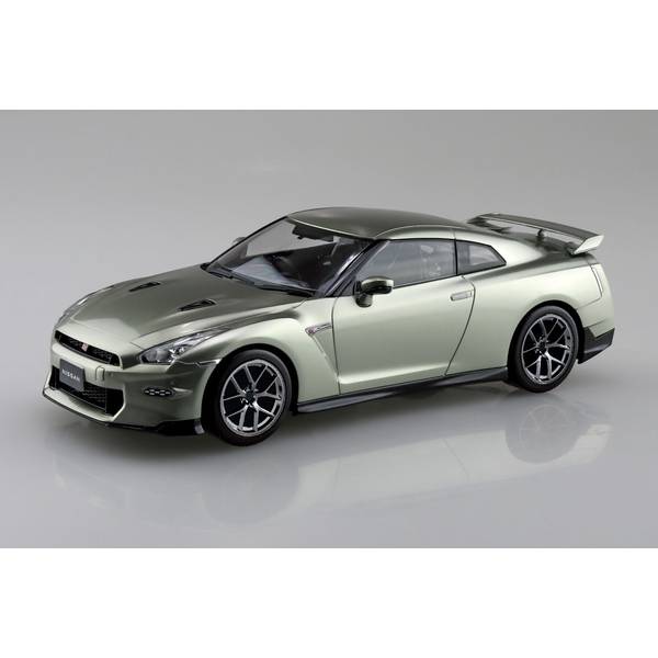 アオシマ 1/32 楽プラ スナップキット No.03CU-MJ R35 NISSAN GT-R 2024 カスタムホイール(ミレニアムジェイド) スケールモデル 4905083204108