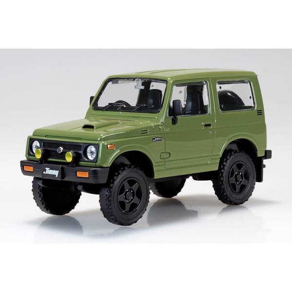 樂天商城 - アオシマ 1/32 楽プラ スナップキット No.18CU-OG スズキ JA11 ジムニー カスタムホイール(オリーブグリーン) スケールモデル 4905083204122
