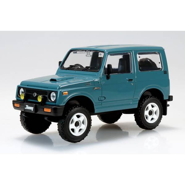 アオシマ 1/32 楽プラ スナップキット No.18CU-BG スズキ JA11 ジムニー カスタムホイール(ブルーグレー) スケールモデル 4905083204146
