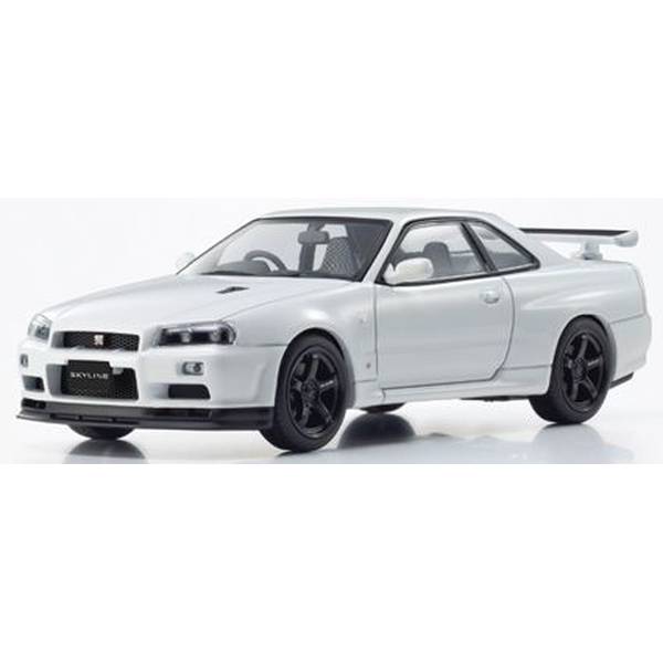 Rakuten - 京商 1/43 ニッサン スカイライン R34 GT-R VスペックII ホワイトパール 完成品ミニカー KS03936W