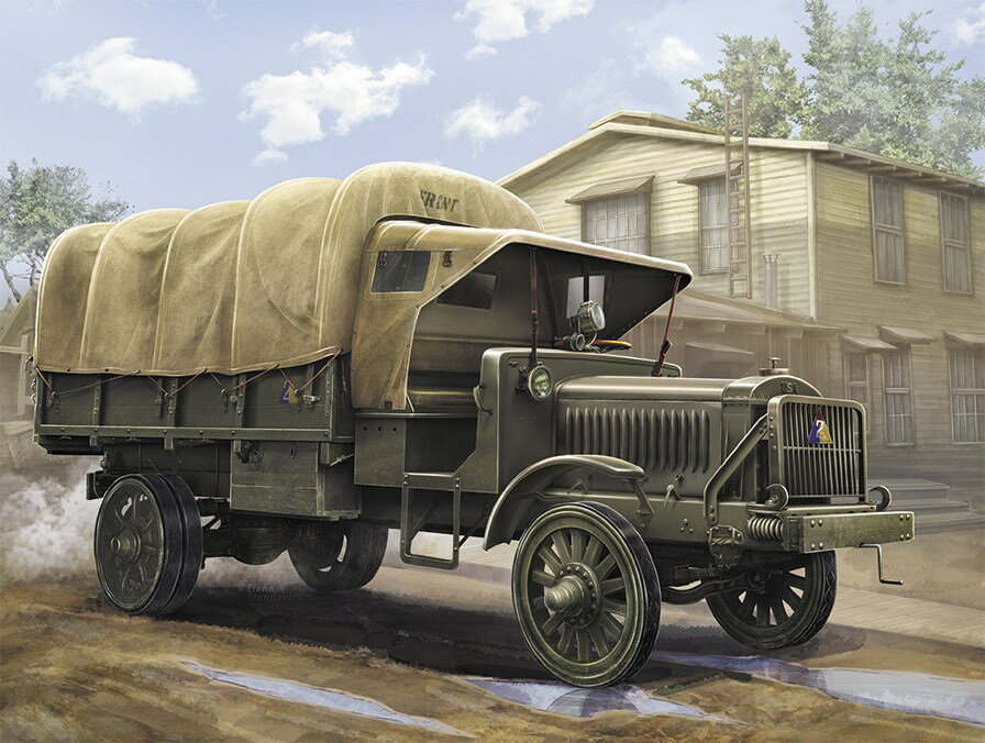 Rakuten - ICM 1/35 WWIアメリカ陸軍トラック スタンダード B リバティ スケールプラモデル 35650