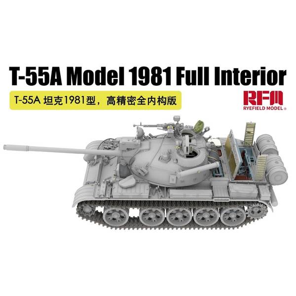Rakuten - ライフィールドモデル 1/35 T-55A Mod.1981 w/フルインテリア＆可動式履帯 スケールモデル RFM5155