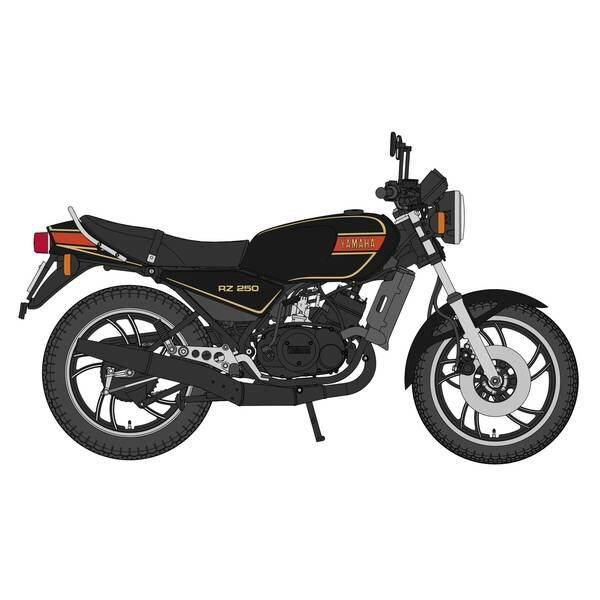 Rakuten - ハセガワ 1/12 ヤマハ RZ250 (4L3)(1980) “ブラックカラー” スケールモデル 21781