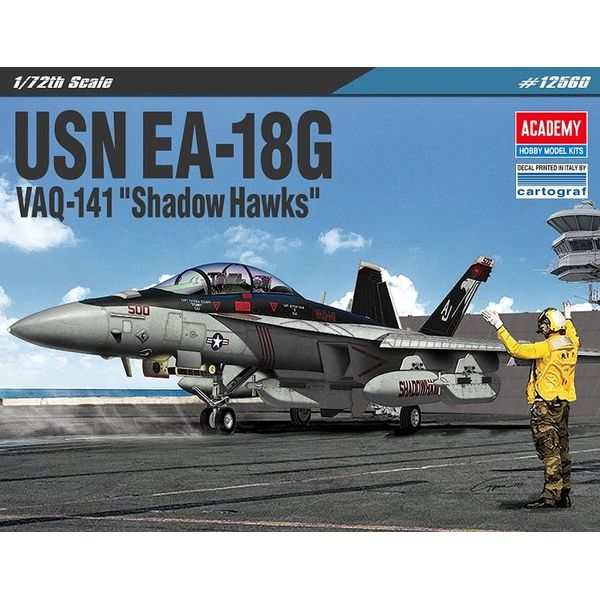 Rakuten - アカデミー 1/72 EA-18G グラウラー ”VAQ-141 シャドーホークス” スケールモデル 12560