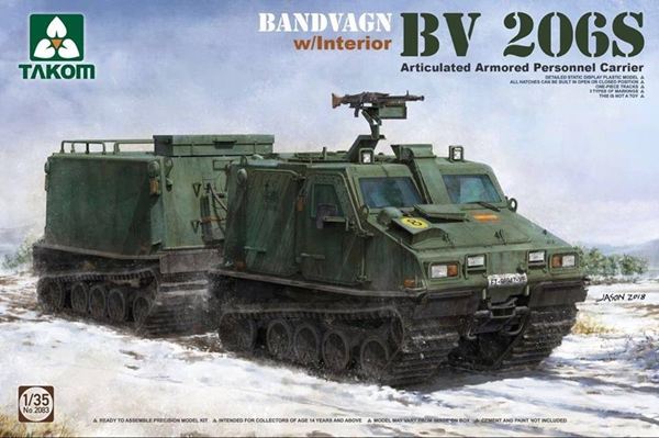 樂天商城 - タコム 1/35 Bv206S 関節連結型装甲兵員輸送車 スケールモデル TKO2083