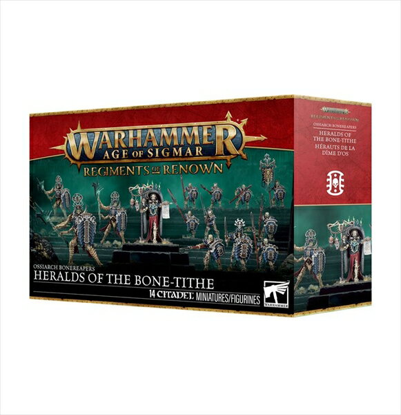 ゲームズワークショップ OSSIARCH BONEREAPERS: Regiment of Renown: Bone-tithe 「ウォーハンマー AoS」より キャラクタープラモデル 94-43