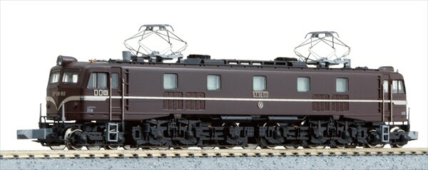●EF58 60号機は、昭和28年(1953)7月に、僚機61号機とともに発注段階からお召列車専用としての指定を受けて誕生した機関車です。車体は「ため色」と呼ばれる深紅色に塗装され、ステンレス製の飾り帯、無塗装・磨き出しの下回りとされ、美しい外観を誇っていました。お召列車牽引は本務61号機、予備60号機と役割が別れ、60号機は後にお召指定も解除され一般機となって様々な改造を受けましたが、独自の塗色と装飾を維持し続けて浜松機関区のエースとして活躍を続けました。昭和54年(1979)の愛知植樹祭にて運行されたお召列車で久々に予備機を務めたのが60号機の最後の花道となり、4年後の昭和58年(1983)に多くのファンに惜しまれながら引退しました。●お召予備機として活躍したEF58 60号機を再生産いたします。好評発売中の〈3038 EF58 61〉や同時再生産予定の〈10-853 お召列車1号編成(昭和仕様)〉と合わせてお楽しみいただけます。主な特長・お召列車専用機関車として登場した60号機を晩年の昭和54年(1979)愛知植樹祭予備機運転時の形態(小窓Hゴム、ヨロイド式エアーフィルター等)で製品化・専用車体を採用し、60号機ならではの装飾を再現・深みのある車体色をリアルに再現・車体一体表現(ステンレス製飾り帯、ナンバープレート、メーカーズプレート)・ヘッドライトの鉢巻き状の縁取りを再現・お召列車1号編成を牽引時に使用する日章旗は着脱可能。取り付けてお召列車運転をお楽しみいただけます。・アーノルドカプラー(銀)標準装備。交換用にナックルカプラー(銀)が付属・運転台を表現(操作盤・イス・室内シースルー)・PS14パンタグラフ(シルバー成形部品)を採用・車体表記を的確に再現・フライホイール搭載GM-5モーターの動力ユニットを採用・ヘッドライト点灯(電球色LED採用)メーカー名：KATOスケール：Nゲージ形態：鉄道模型メーカー型番：3050▼商品登録日：2026年04月14日