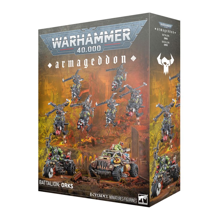 Plastic Model - ゲームズワークショップ Armageddon Battalion: Orks 「ウォーハンマー40000」より キャラクタープラモデル 5011921251384