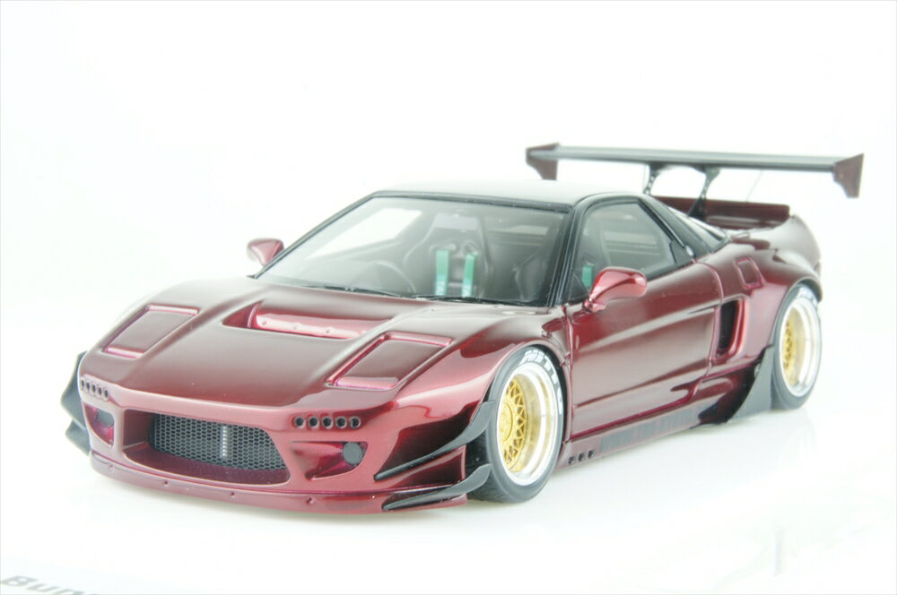 アイドロン 1/43 ロケットバニー NSX ワインレッドメタリック 完成品ミニカー MZE008