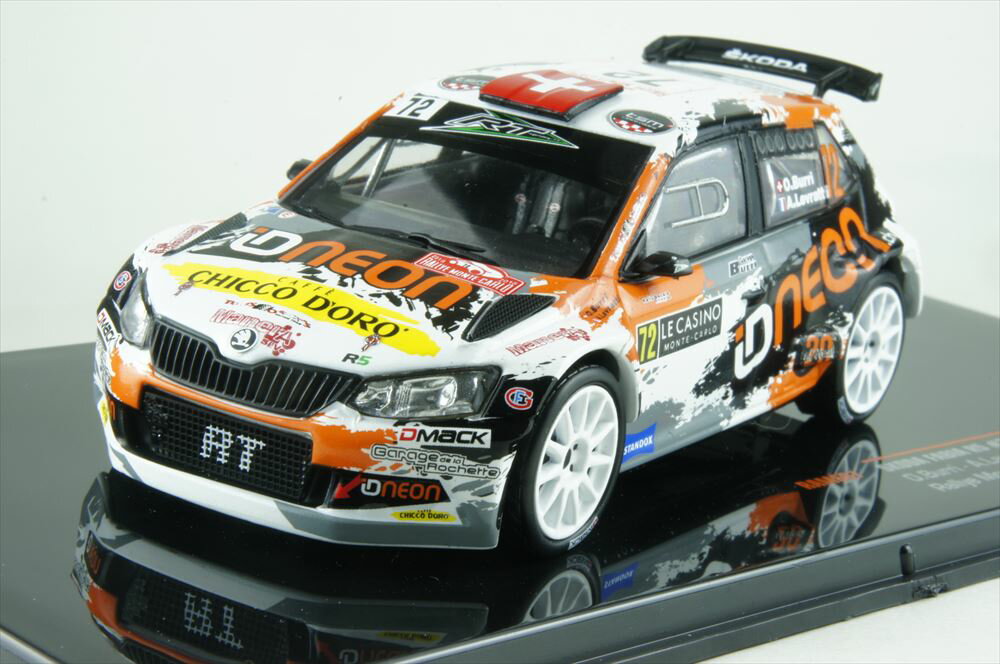 樂天商城 - イクソモデル 1/43 シュコダ ファビア R5 No.72 2018 モンテカルロラリー 完成品ミニカー RAM667