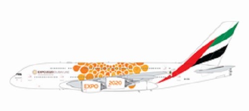 ジェミニ200 1/200 A380-800 エミレーツ航空 (オレンジ Expo 2020) A6-EOU 完成品 艦船・飛行機 G2UAE758