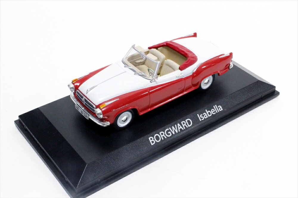 ノレブ 1/43 ヴォルクヴァルト イザベラ カブリオレ 1958 レッド/ホワイト 完成品ミニカー 820006