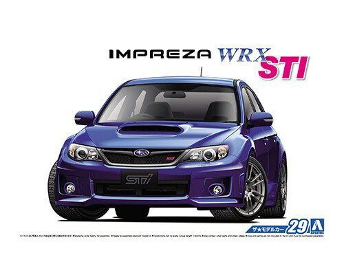 アオシマ 1/24 ザ モデルカー No.29 スバル GRB インプレッサWRX STI 039 10 スケールプラモデル 4905083058343