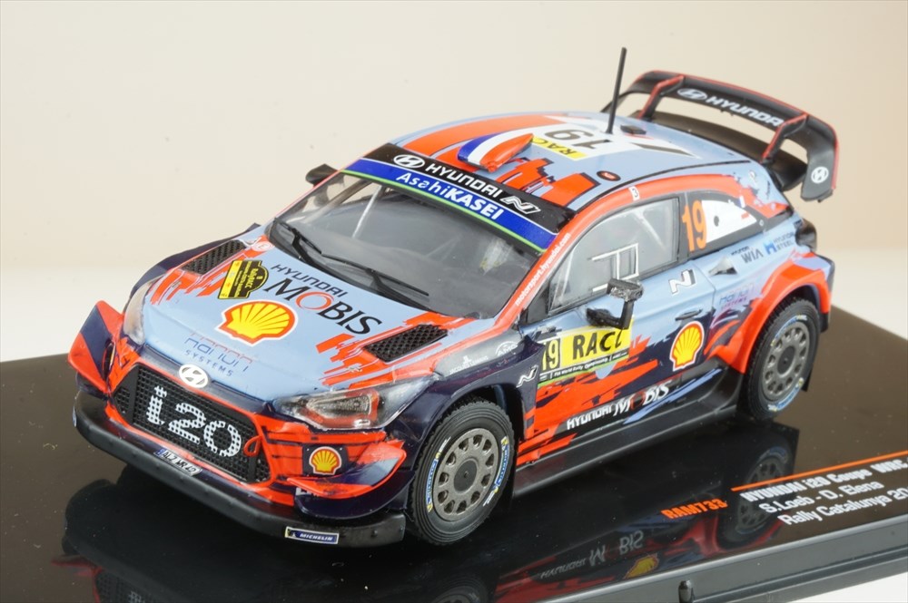 イクソモデル 1/43 ヒュンダイ i20 クーペ WRC No.19 2019 ラリー・カタルーニャ S.ローブ/D.エレナ 完成品ミニカー RAM733