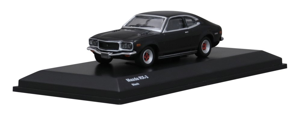 京商 1/64 マツダ RX-3 ブラック 宮沢模型限定流通 完成品ミニカー KS07033R3BK