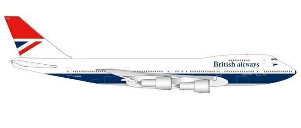 ヘルパウイングス 1/500 747-100 ブリティッシュエアウェイズ 747 Farewell G-AWNN Sebastian Cabot 完成品モデル HE534857