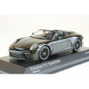 ミニチャンプス 1/43 ポルシェ 911 991 スピードスター 2019 ブラック 完成品ミニカー 410061134