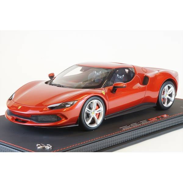 BBR 1/18 フェラーリ 296 GTB ロッソイモラ ケース付 完成品ミニカー P18210B