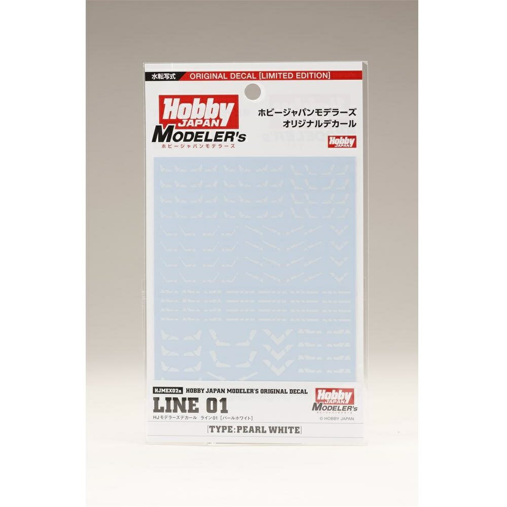 ホビージャパン HJモデラーズデカール ライン01 [パールホワイト] 模型用グッズ HJMEX02a【在庫品】