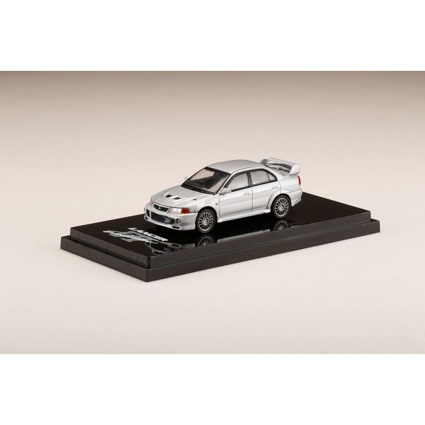 ホビージャパン 1/64 ミツビシ ランサー GSR エボリューション 6 CP9A サテライトシルバーメタリック 完成品ミニカー HJ641033AS