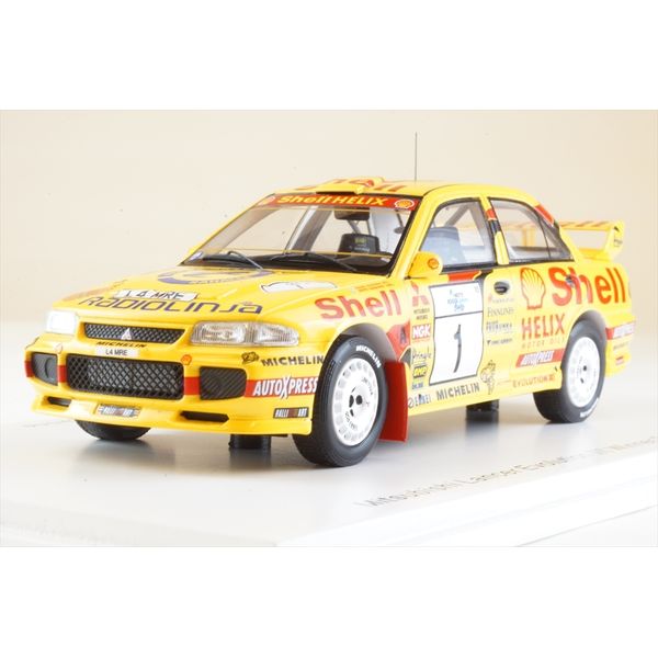 スパーク 1/43 ミツビシ ランサーエボリューションIII No.1 1995 WRC ラリー・フィンランド T.マキネン/S.ハルヤンネ 完成品ミニカー S6502
