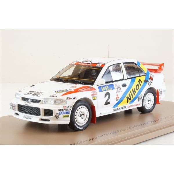 スパーク 1/43 ミツビシ ランサーエボリューションIII No.2 1995 WRC ラリー・香港/北京 ウィナー K.エリクソン/S.Parmander 完成品ミニカー S6507