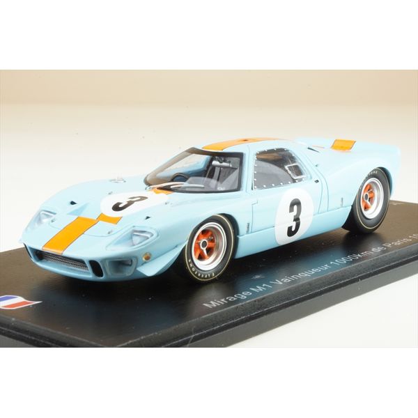 樂天商城 - スパーク 1/43 ミラージュ M1 No.3 1967 パリ1000km ウィナー J.イクス/P.ホーキンス 完成品ミニカー SF248
