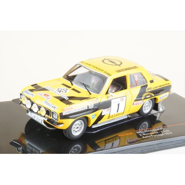 イクソ 1/43 オペル アスコナ A No.1 1974 WRC ポルトガルラリー A.Warmbold/J.Todt 完成品ミニカー RAC383A(3.0)