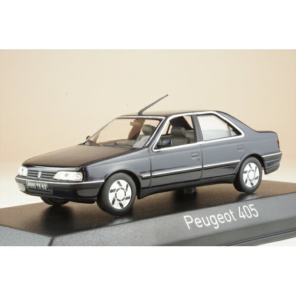 ノレブ 1/43 プジョー 405 SRi 1991 ダークブルー 完成品ミニカー 474513