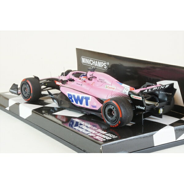 ミニチャンプス 1/43 BWT アルピーヌ F1 チーム A522 No.14 2022 F1 バーレーンGP 9位 F.アロンソ 完成品ミニカー 417220114 2
