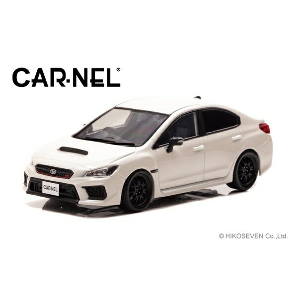 CARNEL 1/43 スバル WRX STI Type RA-R VAB 2018 クリスタルホワイトパール 完成品ミニカー CN431808