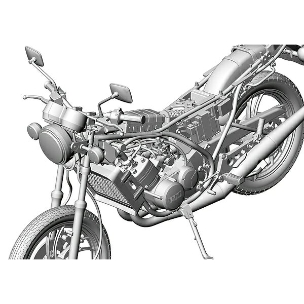 ポストホビーWEBSHOPのハセガワ 1/12 ヤマハ RZ250 (4L3) (1980) スケールモデル BK13｜アングル3