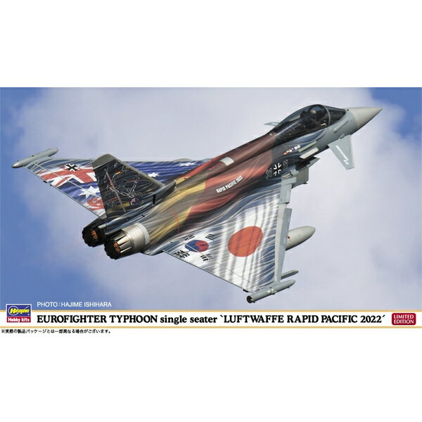 ハセガワ 1/72 ユーロファイター タイフーン単座型“ドイツ空軍 ラピッド・パシフィック 2022” スケールモデル 02430